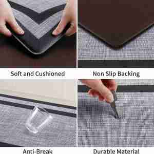 mattitude kitchen mat 2 pcs cushioned anti fatigue non skid waterproof rugs ergonomic comfort standing mat for kitchen f 3
